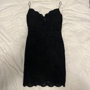 black sequins formal dress